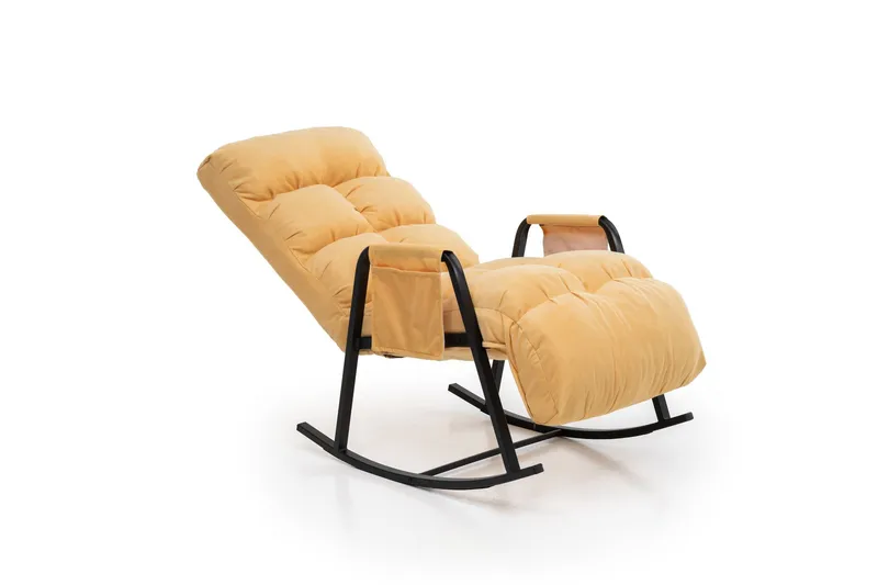 Gyngestol Atelier Del Sofa Lena Single (60 x 60 x 70 cm) Sennep - Møbler - Stole & lænestole - Lænestole