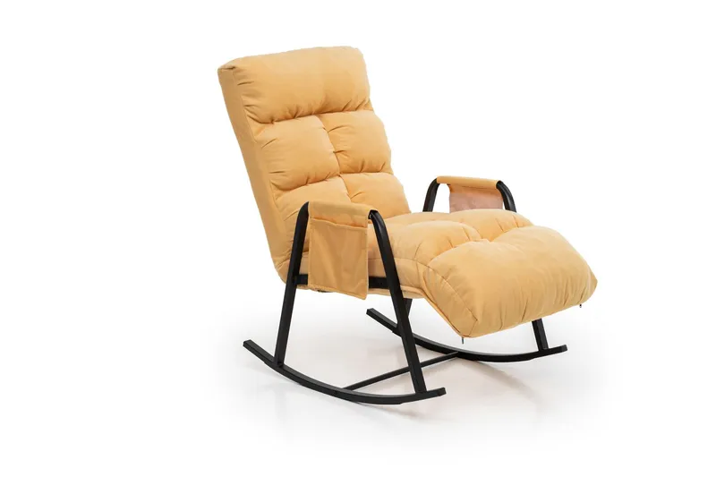 Gyngestol Atelier Del Sofa Lena Single (60 x 60 x 70 cm) Sennep - Møbler - Stole & lænestole - Lænestole