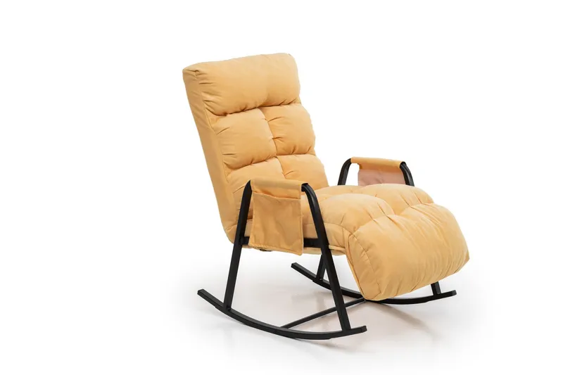 Gyngestol Atelier Del Sofa Lena Single (60 x 60 x 70 cm) Sennep - Møbler - Stole & lænestole - Lænestole
