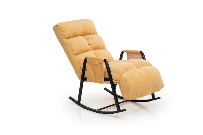 Gyngestol Atelier Del Sofa Lena Single (60 x 60 x 70 cm) Sennep - Møbler - Stole & lænestole - Lænestole