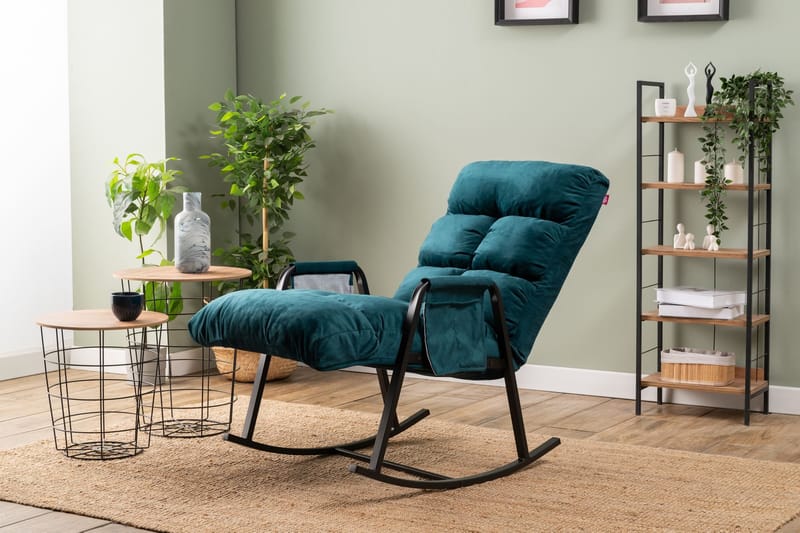 Gyngestol Atelier Del Sofa Lena Single (60 x 60 x 70 cm) Petrol Green - Møbler - Stole & lænestole - Lænestole