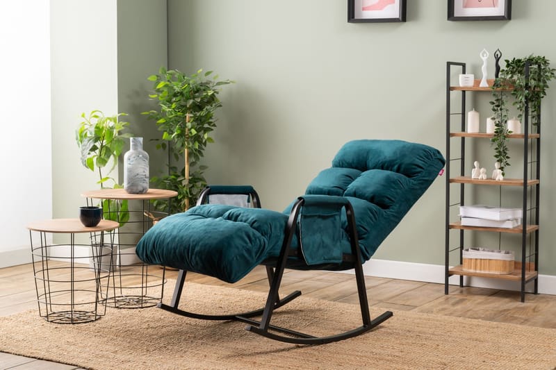 Gyngestol Atelier Del Sofa Lena Single (60 x 60 x 70 cm) Petrol Green - Møbler - Stole & lænestole - Lænestole