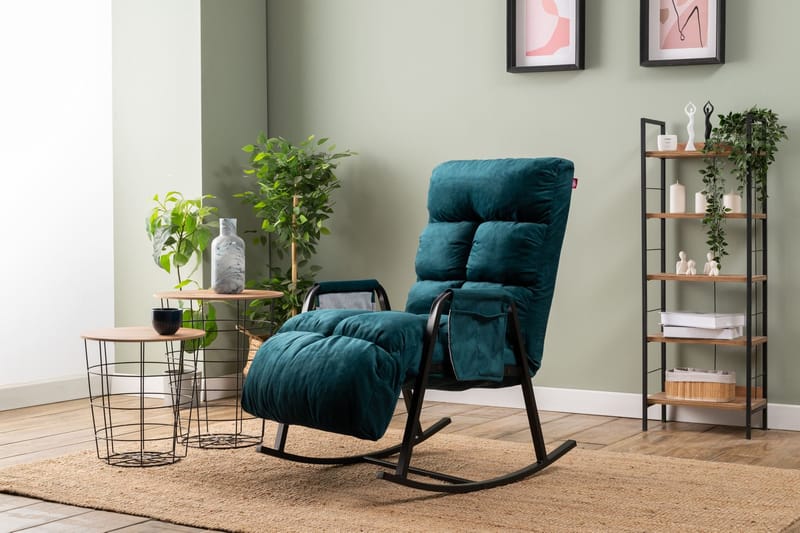 Gyngestol Atelier Del Sofa Lena Single (60 x 60 x 70 cm) Petrol Green - Møbler - Stole & lænestole - Lænestole