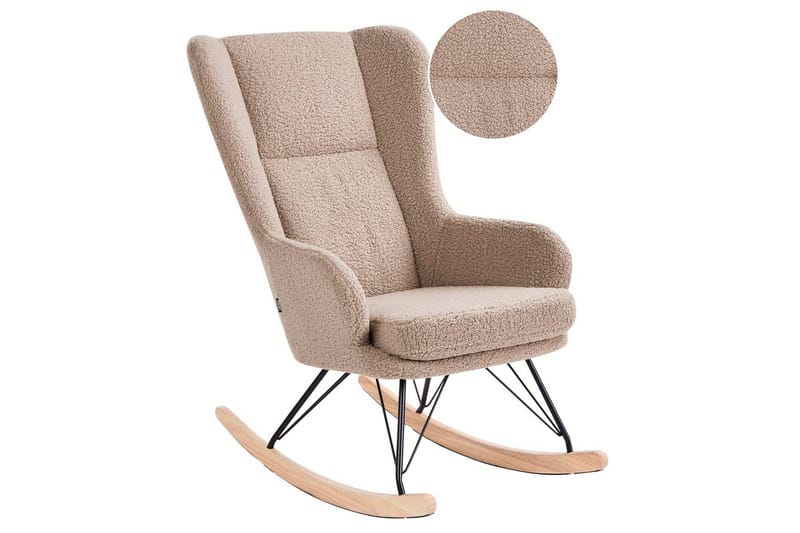 Gyngestol Luoma - Beige, sort, brun - Møbler - Stole & lænestole - Lænestole