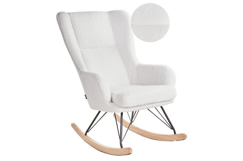 Gyngestol Luoma - Hvid, sort, brun - Møbler - Stole & lænestole - Lænestole
