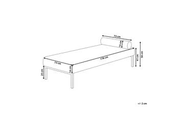 Hagerso Chaiselong 178 cm - Sort/Hvid - Møbler - Sofaer - Daybed