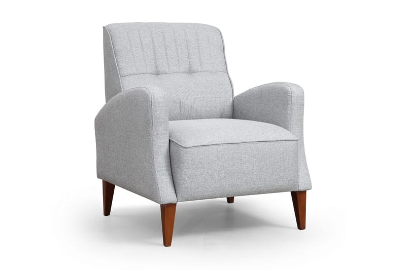 Heiss Lænestol med Armlæn, Grå