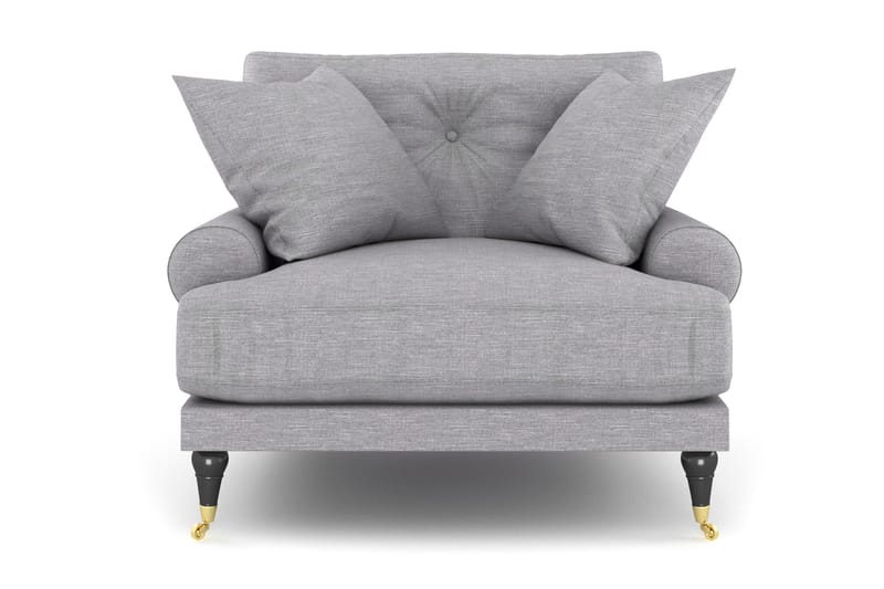 Andrew Lænestol - Lysegrå/Messing - Møbler - Stole & lænestole - Lænestole - Howard lænestol