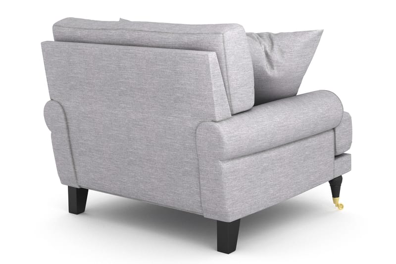 Andrew Lænestol - Lysegrå/Messing - Møbler - Stole & lænestole - Lænestole - Howard lænestol