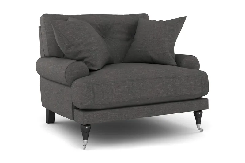 Andrew Lænestol - Mørkegrå/Krom - Møbler - Stole & lænestole - Lænestole - Howard lænestol