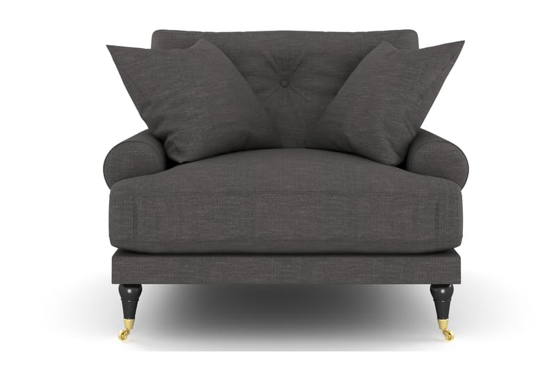 Andrew Lænestol - Mørkegrå/Messing - Møbler - Stole & lænestole - Lænestole - Howard lænestol