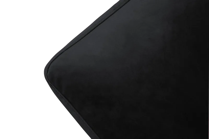 Andrew Lænestol med Puf Velour - Sort/Krom - Møbler - Stole & lænestole - Lænestole - Howard lænestol