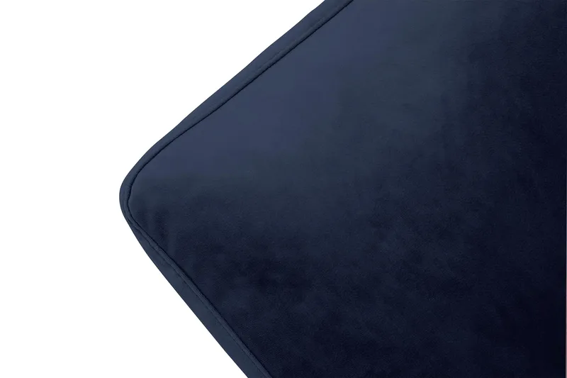 Andrew Lænestol med Puf Velour - Midnatsblå/Krom - Møbler - Stole & lænestole - Lænestole - Howard lænestol