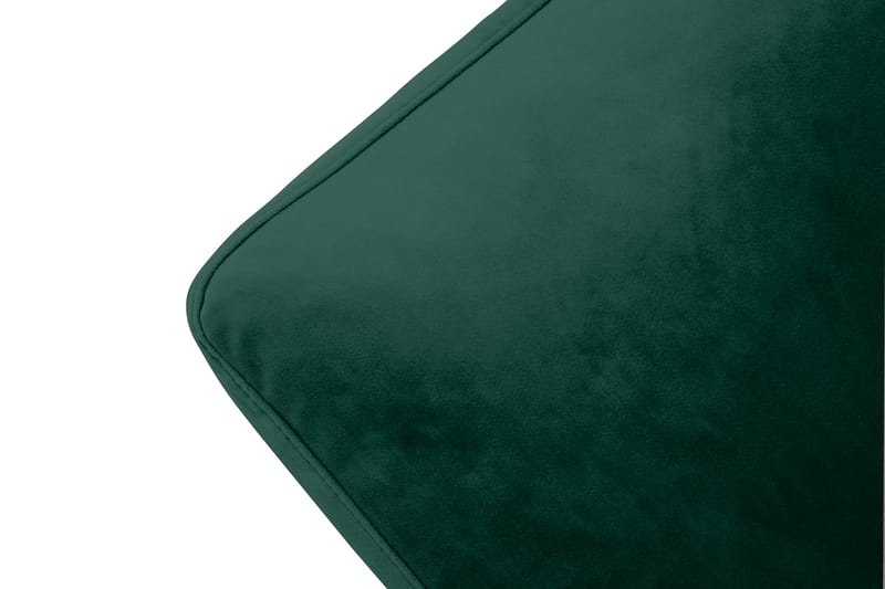 Andrew Lænestol med Puf Velour - Mørkegrøn/Krom - Møbler - Stole & lænestole - Lænestole - Howard lænestol