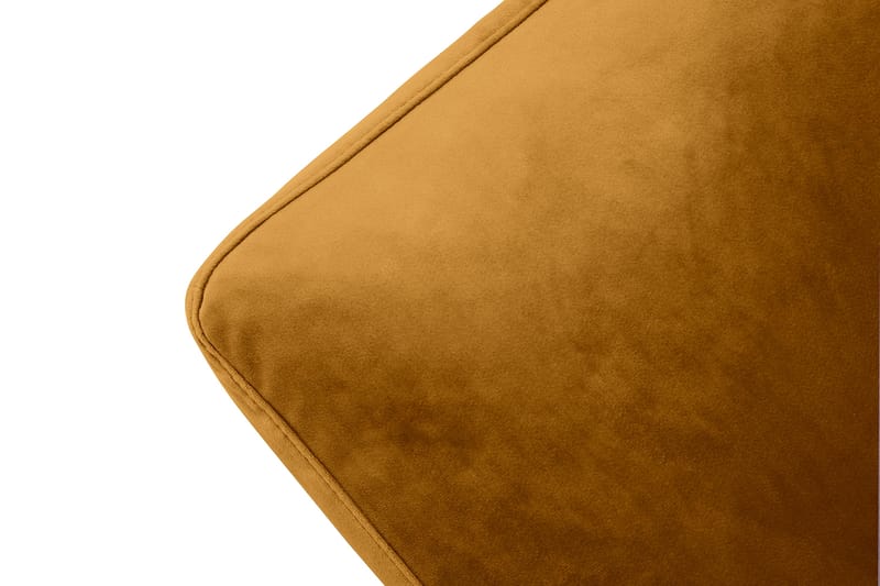 Andrew Lænestol med Puf Velour - Amber/Krom - Møbler - Stole & lænestole - Lænestole - Howard lænestol