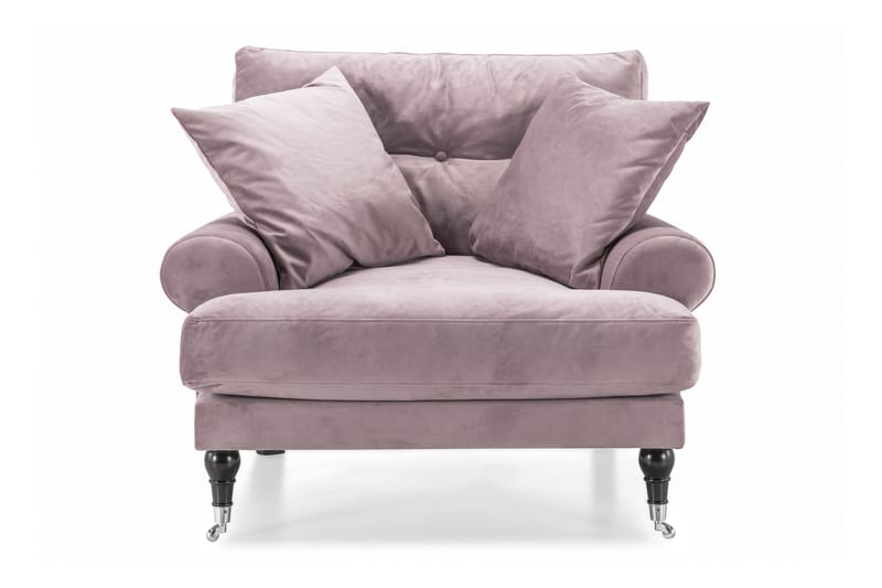 Andrew Lænestol Velour - Lilla/Krom - Møbler - Stole & lænestole - Lænestole - Howard lænestol