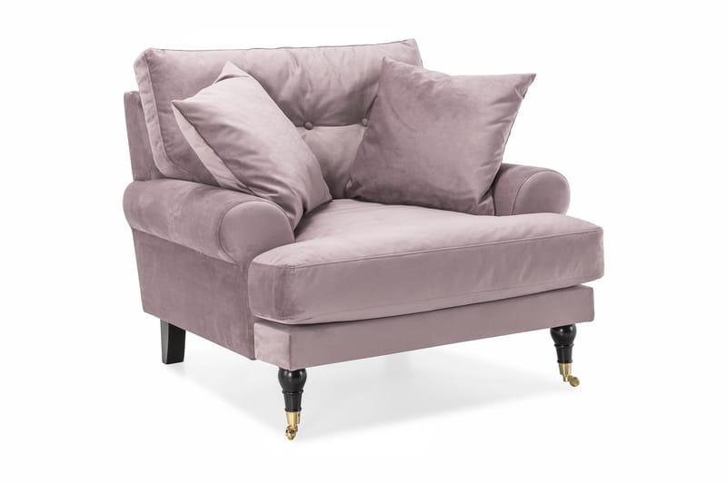Andrew Lænestol Velour - Lilla/Messing - Møbler - Stole & lænestole - Lænestole - Howard lænestol