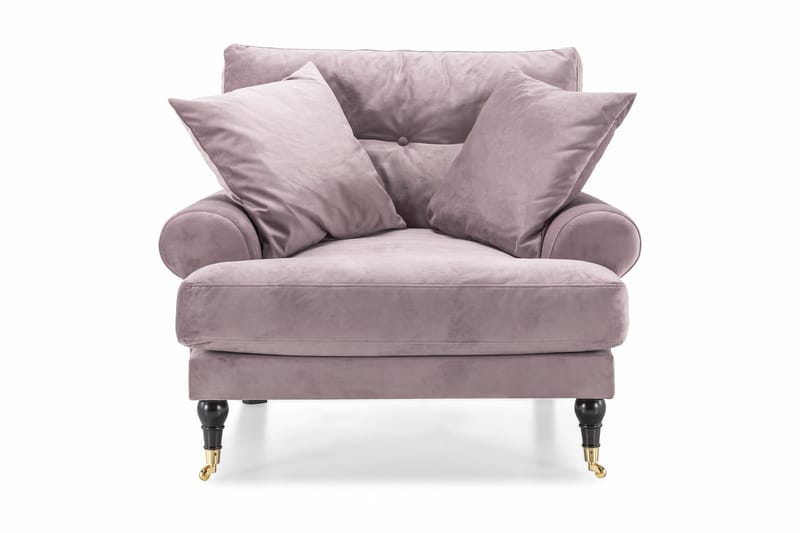 Andrew Lænestol Velour - Lilla/Messing - Møbler - Stole & lænestole - Lænestole - Howard lænestol