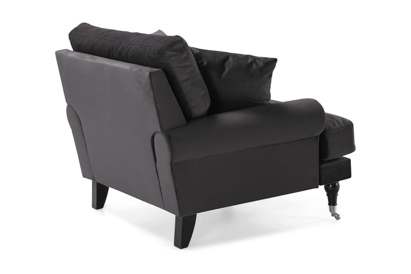 Andrew Lænestol Velour - Mørkegrå/Krom - Møbler - Stole & lænestole - Lænestole - Howard lænestol