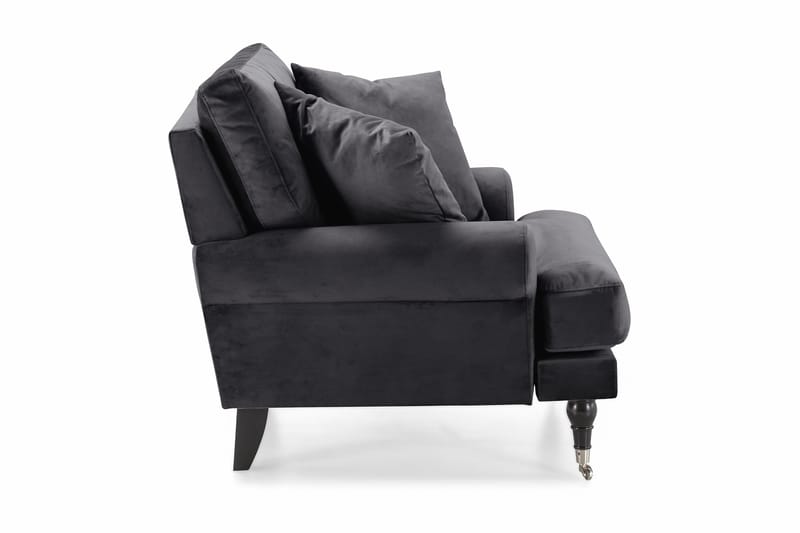 Andrew Lænestol Velour - Mørkegrå/Krom - Møbler - Stole & lænestole - Lænestole - Howard lænestol