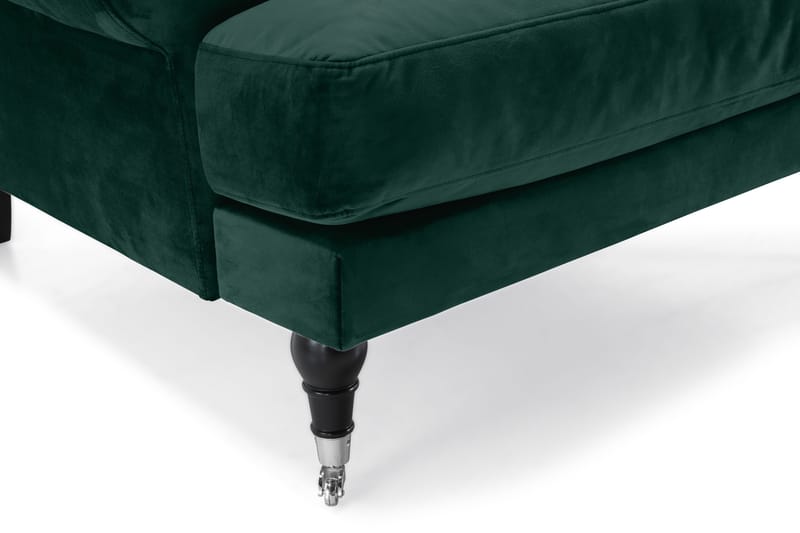 Andrew Lænestol Velour - Mørkegrøn/Krom - Møbler - Stole & lænestole - Lænestole - Howard lænestol