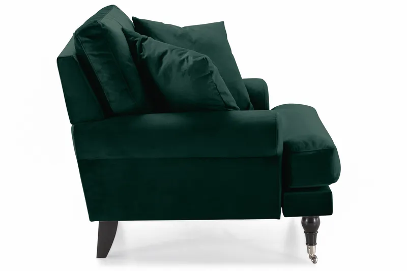 Andrew Lænestol Velour - Mørkegrøn/Krom - Møbler - Stole & lænestole - Lænestole - Howard lænestol