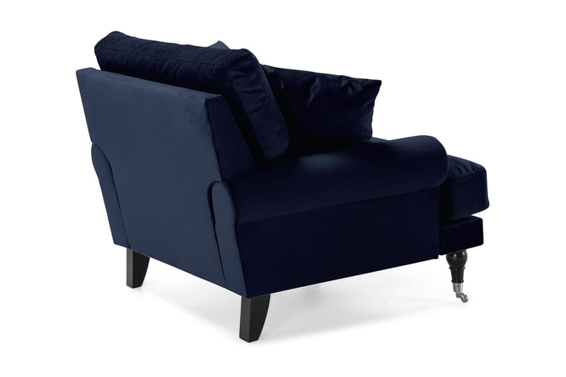 Andrew Lænestol Velour - Midnatsblå/Krom - Møbler - Stole & lænestole - Lænestole - Howard lænestol
