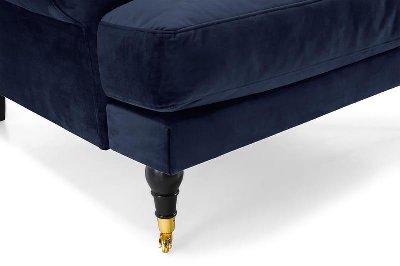 Andrew Lænestol Velour - Midnatsblå/Messing - Møbler - Stole & lænestole - Lænestole - Howard lænestol