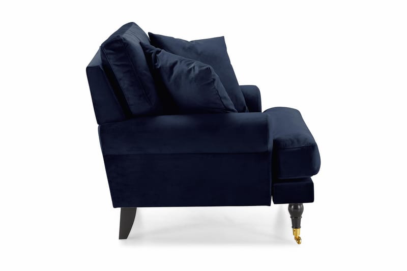 Andrew Lænestol Velour - Midnatsblå/Messing - Møbler - Stole & lænestole - Lænestole - Howard lænestol