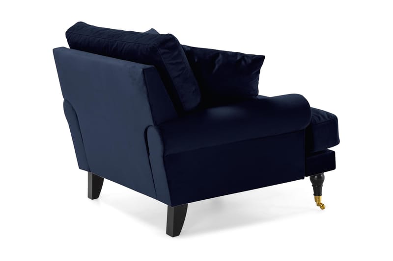 Andrew Lænestol Velour - Midnatsblå/Messing - Møbler - Stole & lænestole - Lænestole - Howard lænestol