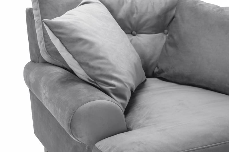 Andrew Lænestol Velour - Sølvgrå/Krom - Møbler - Stole & lænestole - Lænestole - Howard lænestol