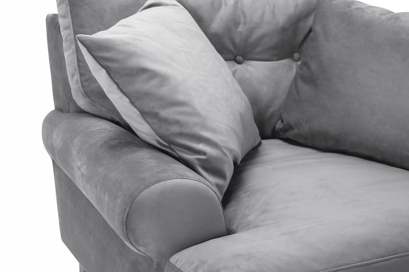 Andrew Lænestol Velour - Sølvgrå/Messing - Møbler - Stole & lænestole - Lænestole - Howard lænestol