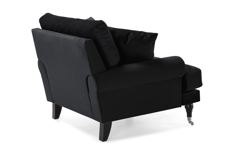 Andrew Lænestol Velour - Sort/Krom - Møbler - Stole & lænestole - Lænestole - Howard lænestol