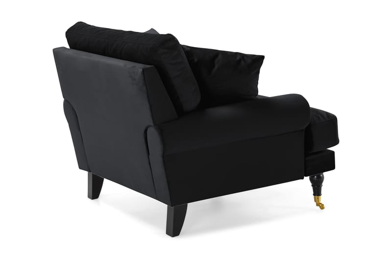 Andrew Lænestol Velour - Sort/Messing - Møbler - Stole & lænestole - Lænestole - Howard lænestol