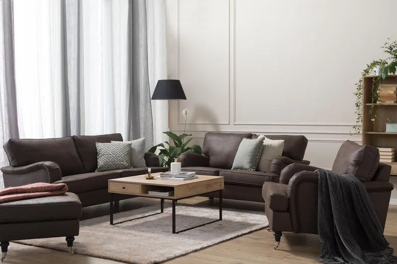 Howard Classic Lænestol Kunstlæder - Vintage Brun - Møbler - Stole & lænestole - Lænestole - Howard lænestol