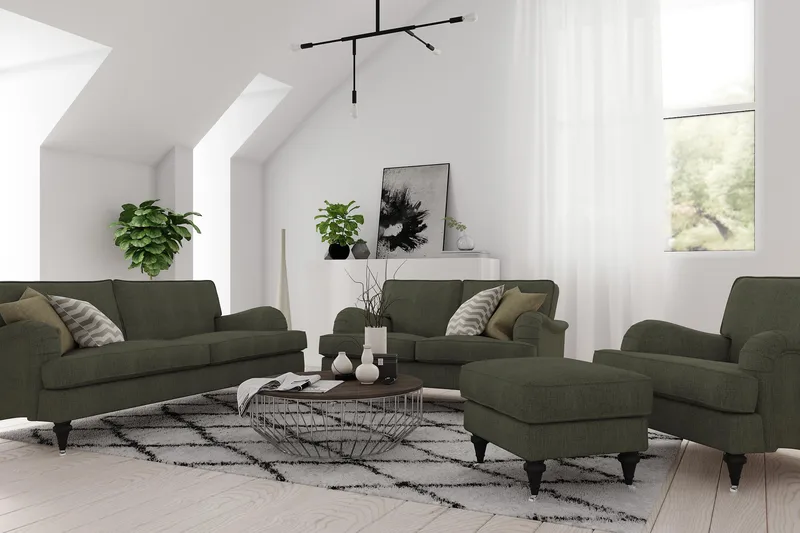 Howard Classic Lænestol - Olivengrøn - Møbler - Stole & lænestole - Lænestole - Howard lænestol