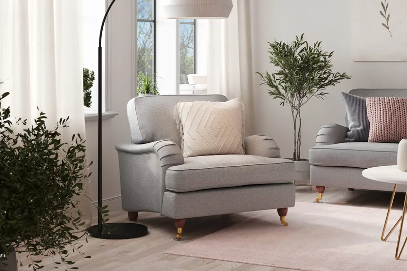 Howard Lyx Lænestol - Grå - Møbler - Stole & lænestole - Lænestole - Howard lænestol