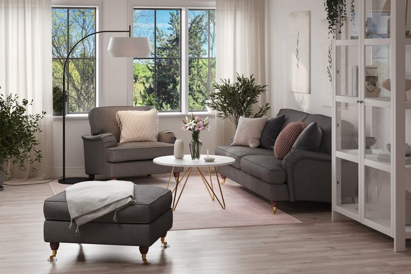 Howard Lyx Lænestol - Mørkegrå - Møbler - Stole & lænestole - Lænestole - Howard lænestol