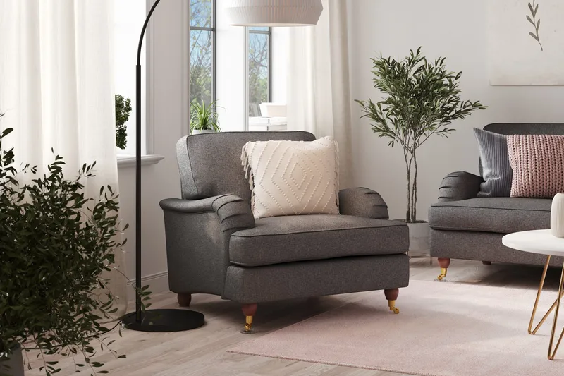 Howard Lyx Lænestol - Mørkegrå - Møbler - Stole & lænestole - Lænestole - Howard lænestol