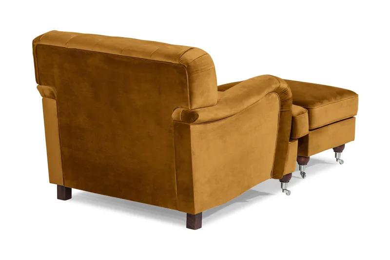 Howard Riviera Lænestol med Fodskammel - Amber - Møbler - Stole & lænestole - Lænestole - Howard lænestol