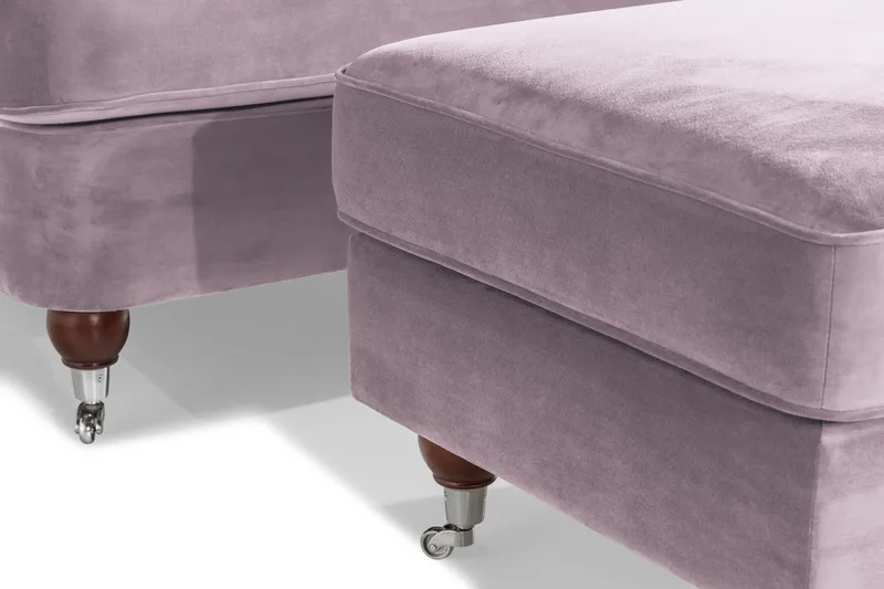 Howard Riviera Lænestol med Fodskammel - Lilla - Møbler - Stole & lænestole - Lænestole - Howard lænestol