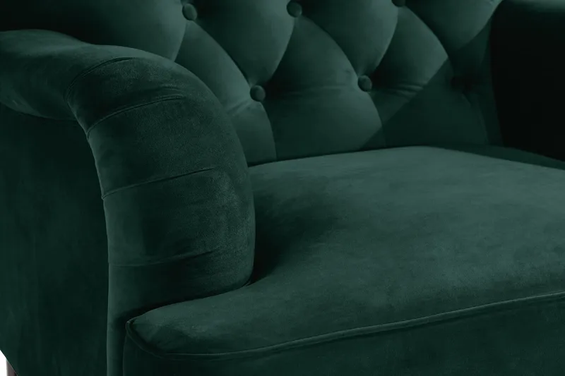 Howard Riviera Lænestol med Fodskammel - Mørkegrøn - Møbler - Stole & lænestole - Lænestole - Howard lænestol