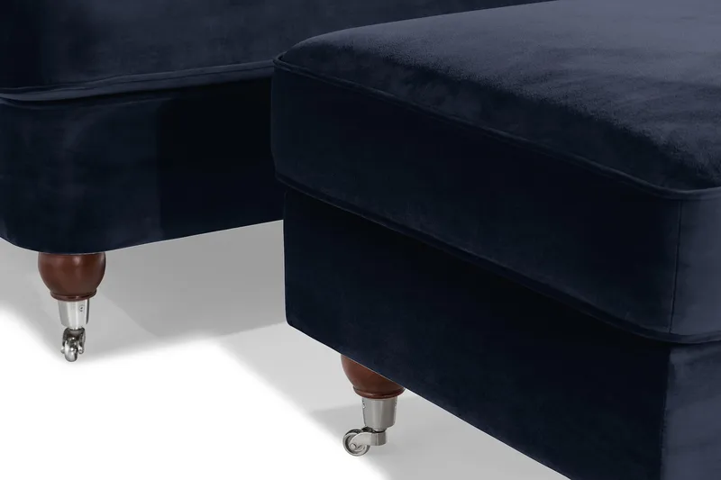 Howard Riviera Lænestol med Fodskammel - Midnatsblå - Møbler - Stole & lænestole - Lænestole - Howard lænestol