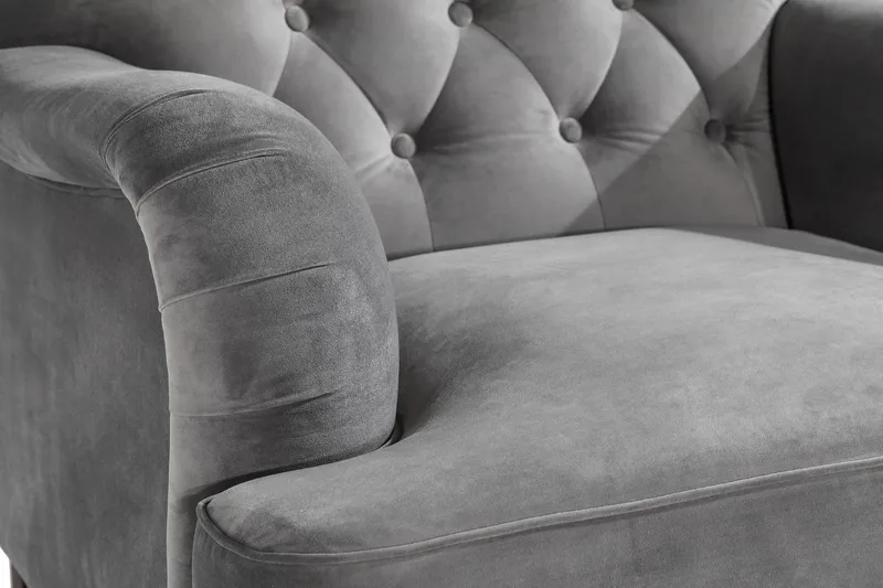 Howard Riviera Lænestol med Fodskammel - Sølvgrå - Møbler - Stole & lænestole - Lænestole - Howard lænestol