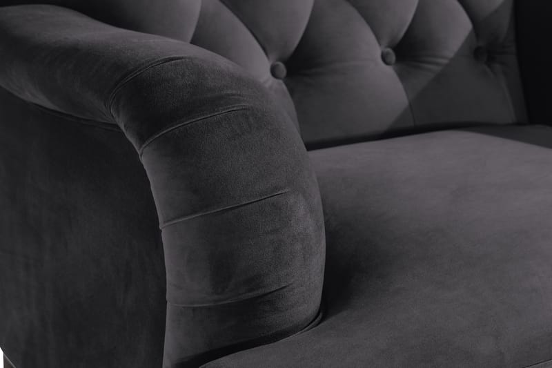 Howard Riviera Lænestol Velour - Mørkegrå - Møbler - Stole & lænestole - Lænestole - Howard lænestol