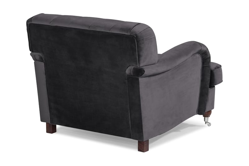 Howard Riviera Lænestol Velour - Mørkegrå - Møbler - Stole & lænestole - Lænestole - Howard lænestol