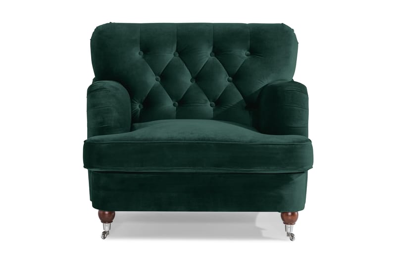 Howard Riviera Lænestol Velour - Mørkegrøn - Møbler - Stole & lænestole - Lænestole - Howard lænestol