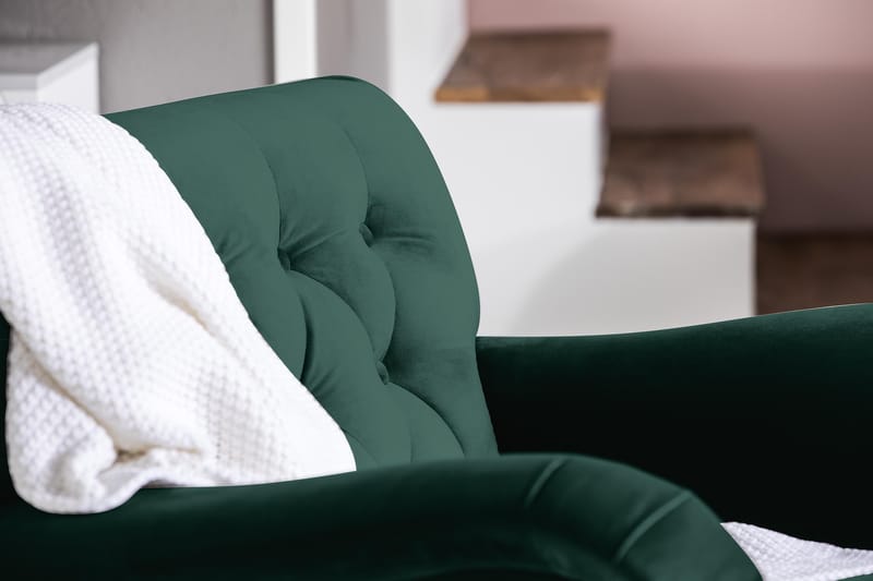 Howard Riviera Lænestol Velour - Mørkegrøn - Møbler - Stole & lænestole - Lænestole - Howard lænestol