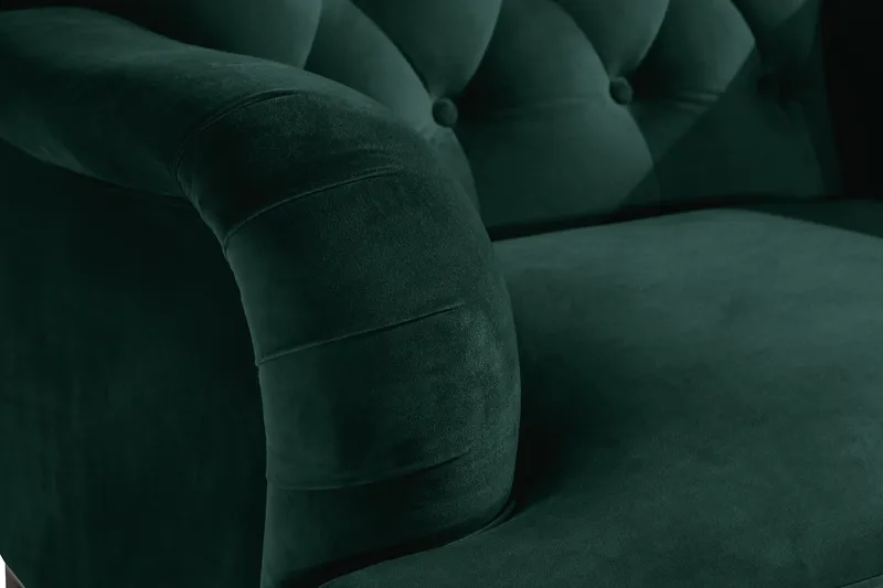 Howard Riviera Lænestol Velour - Mørkegrøn - Møbler - Stole & lænestole - Lænestole - Howard lænestol