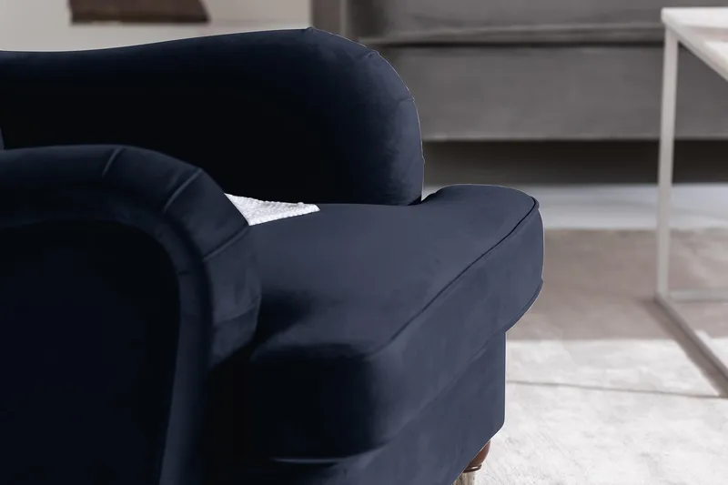 Howard Riviera Lænestol Velour - Midnatsblå - Møbler - Stole & lænestole - Lænestole - Howard lænestol